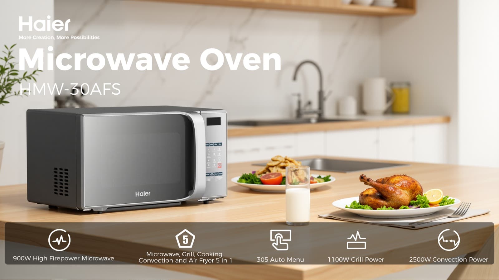 Haier Microwave Oven HMW-30AFS