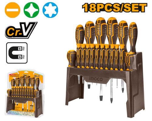 Ingco HKSD1828 - 18 Pcs Screwdriver Set – image 2